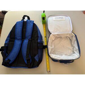 youth backpack & Lunch bag set water resistant padded laptop or tablet compart.